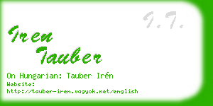iren tauber business card